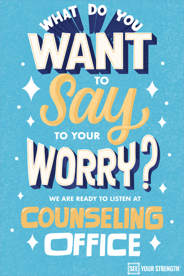What do you want to say to your worry? We are ready to listen at the counseling office.