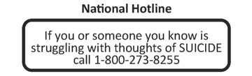 Suicide Prevention Resource Decal - National Suicide Prevention Lifeline